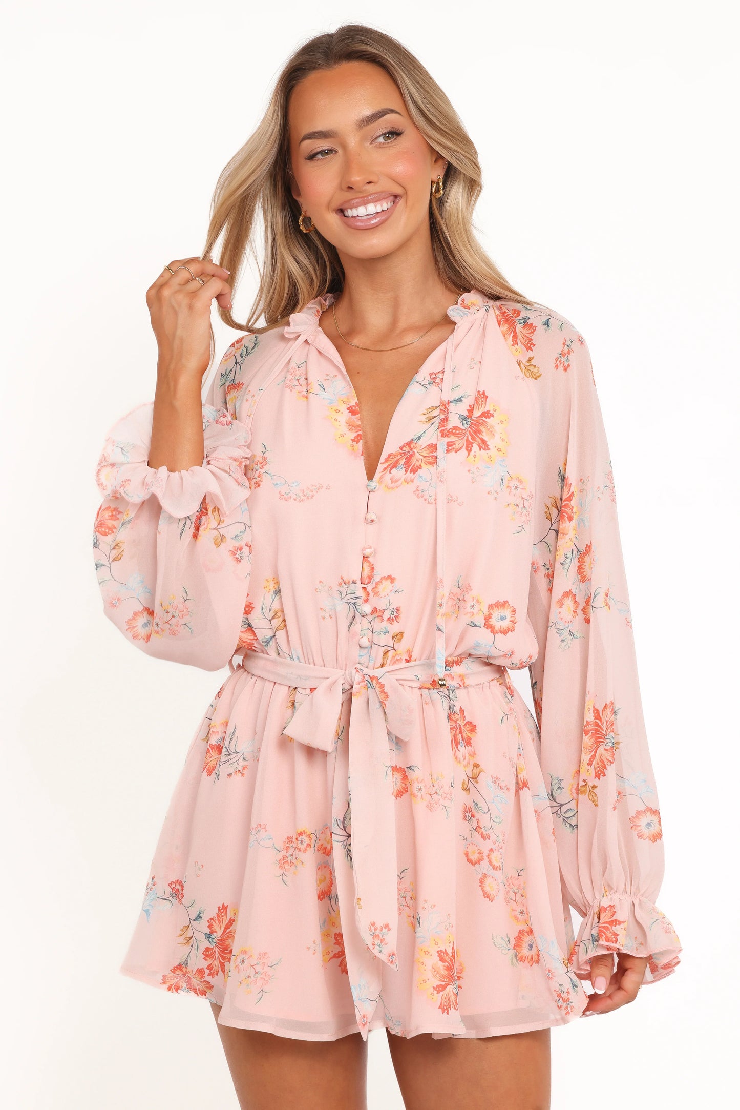 Michelle Romper Paisley Peach