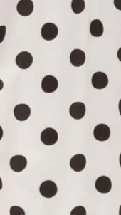 Dimmi Maxi Dress White Black Spot