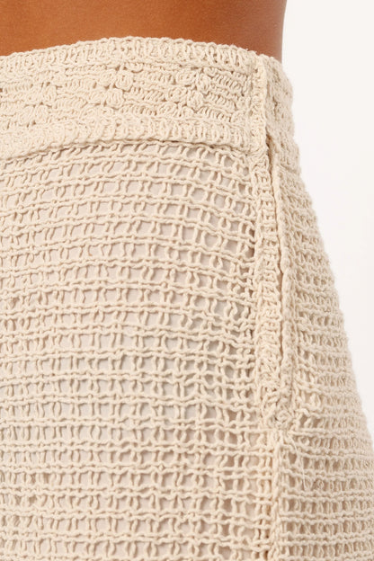 Harlowe Knit Shorts Natural