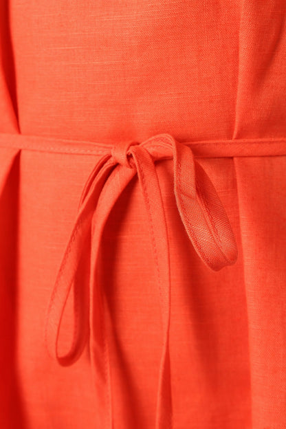 Nadine Halterneck Midi Dress Coral