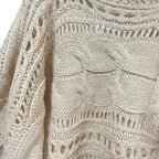 Boho Open Knit Crochet Sweater