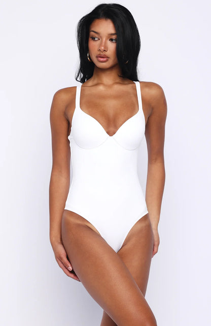 Feel Your Love Bodysuit White