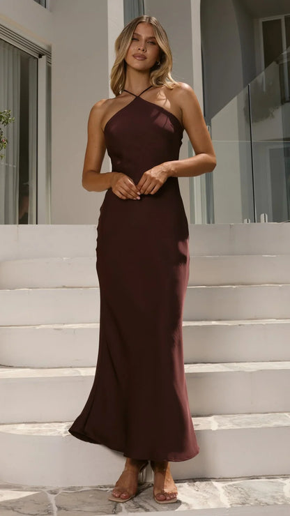 Chiara Maxi Dress Chocolate