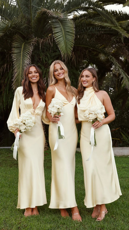 Ziah Maxi Dress Lemon