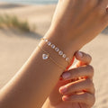 Simple Elegant Crystal Gold Bracelet