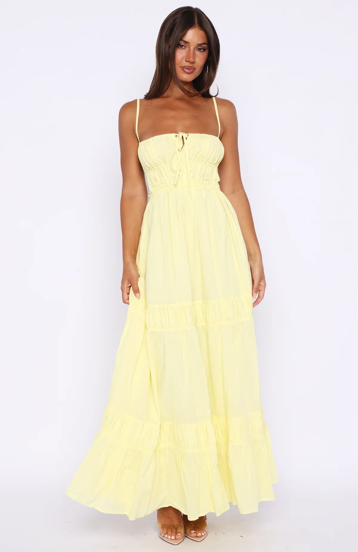 Rumour Has It Maxi Dress Lemon