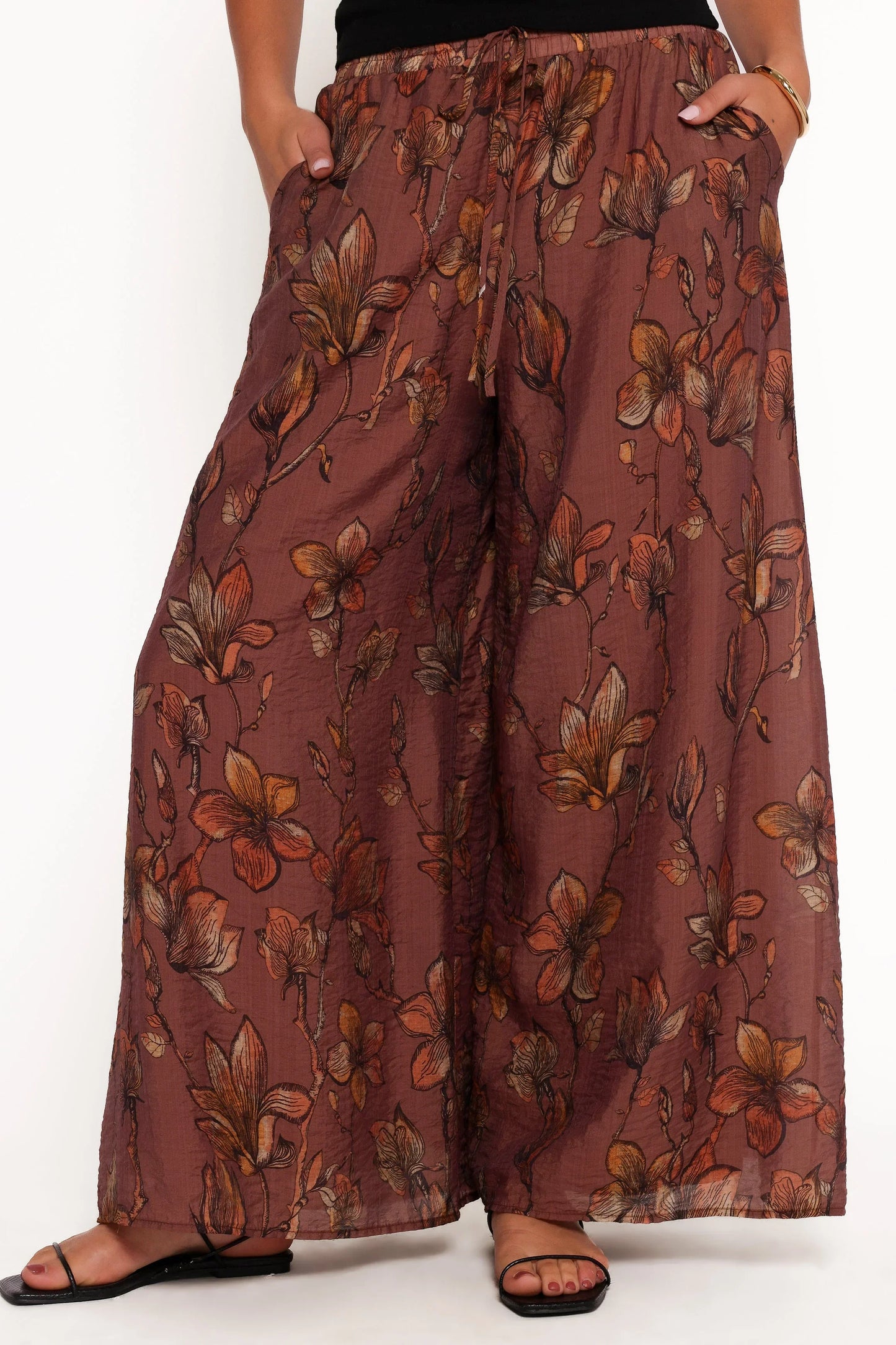 Larson Pant Brown Floral