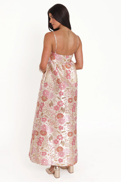 Yasmine Maxi Dress Pink Floral