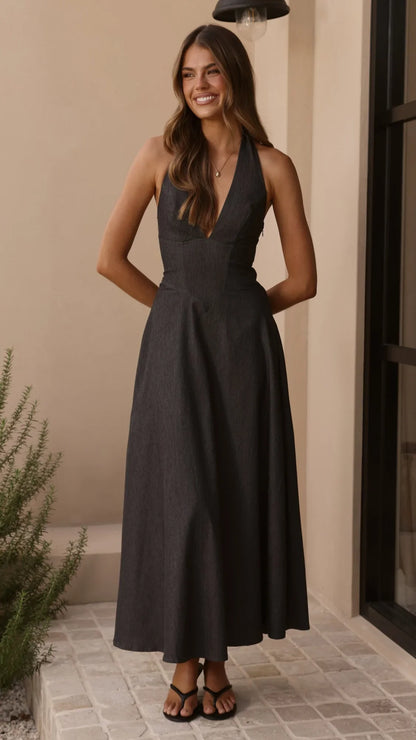 Skye Maxi Dress Steel Grey