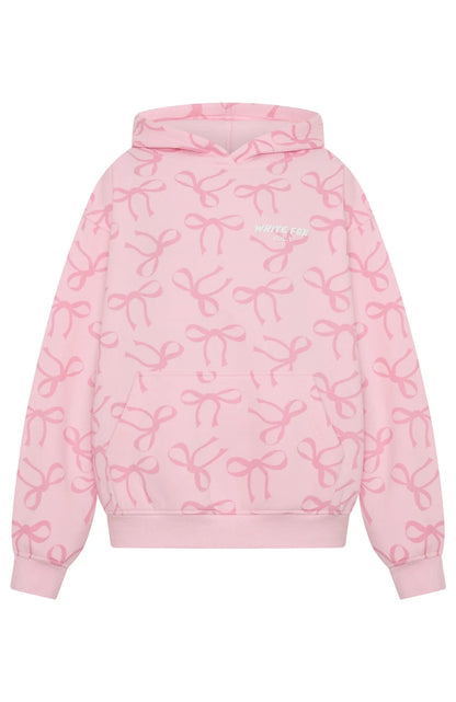 Vol 1 Oversized Printed Hoodie Posy Bow