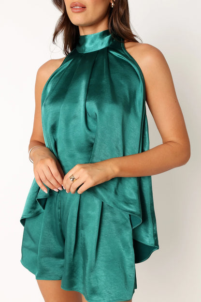 Phoebe Short Set Teal Green
