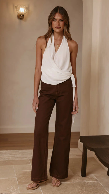 Badru Straight Leg Jeans Chocolate Denim