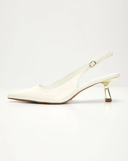 Pavilion Leather Slingback Heels