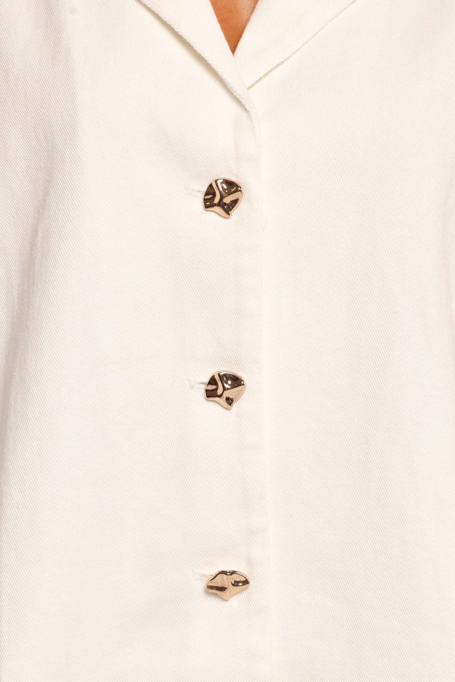 Odelia Denim Shirt Off White