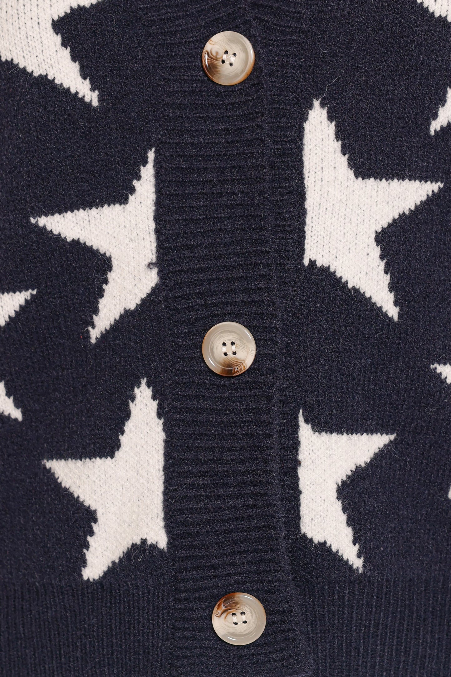 Sailor Star Knit Cardigan Navy