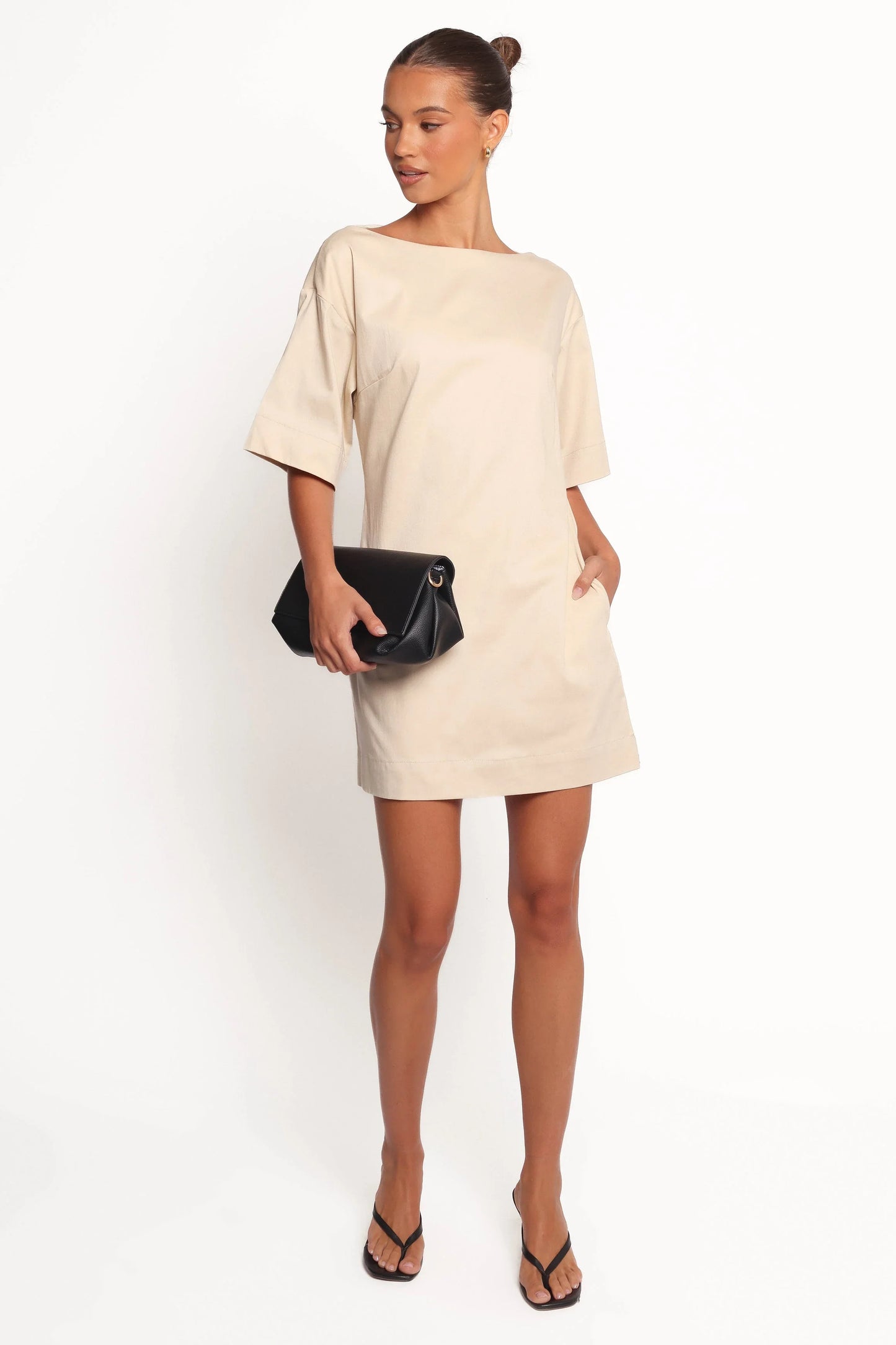 Thorne Mini Dress Beige