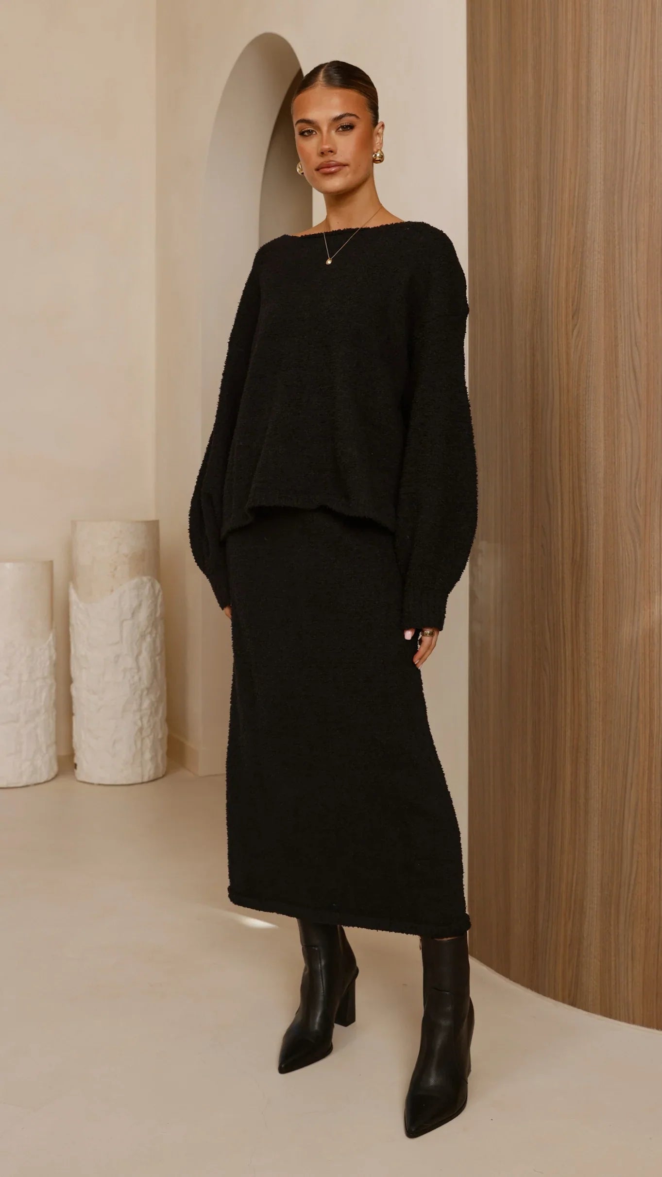 Cohen Knit Jumper Black