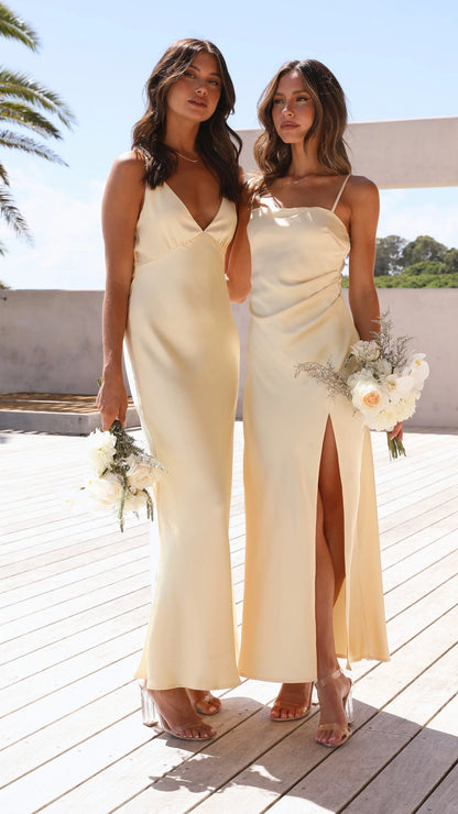 Ziah Maxi Dress Lemon
