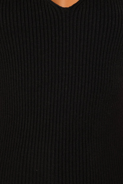 Emily Rib Top Black
