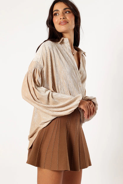 Cadence Long Sleeve Top Cream