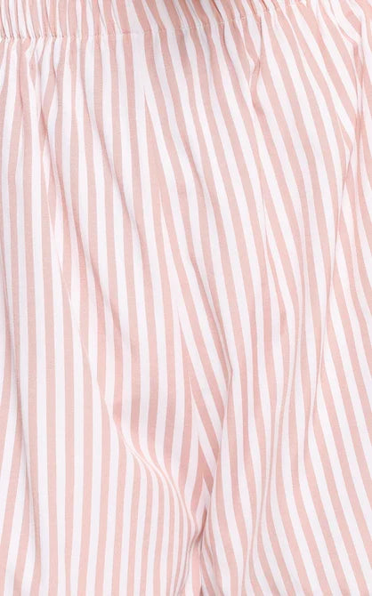 Wilson Short Set Peach Stripe White