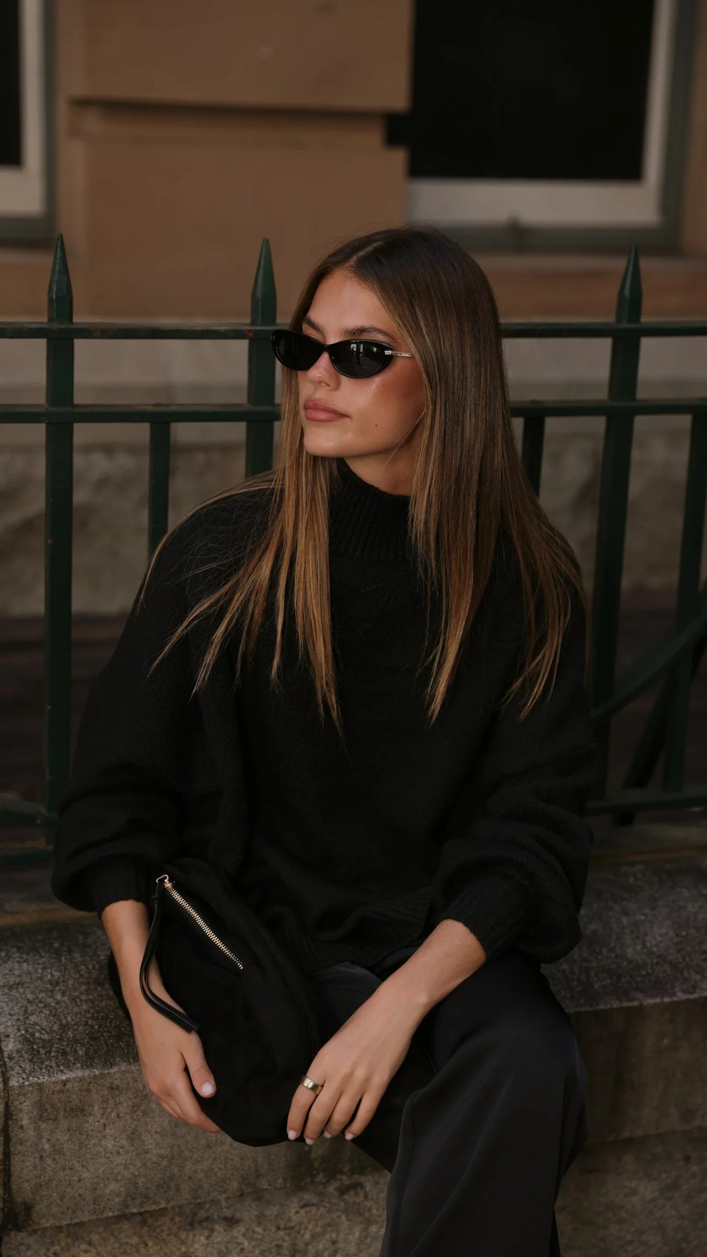 Harita Knitted Sweater Black