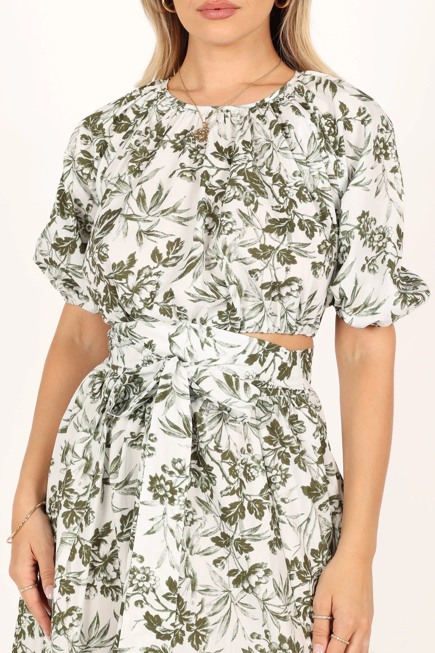 Delilah Set Green Floral