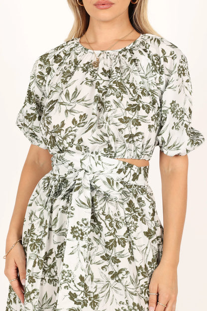 Delilah Set Green Floral