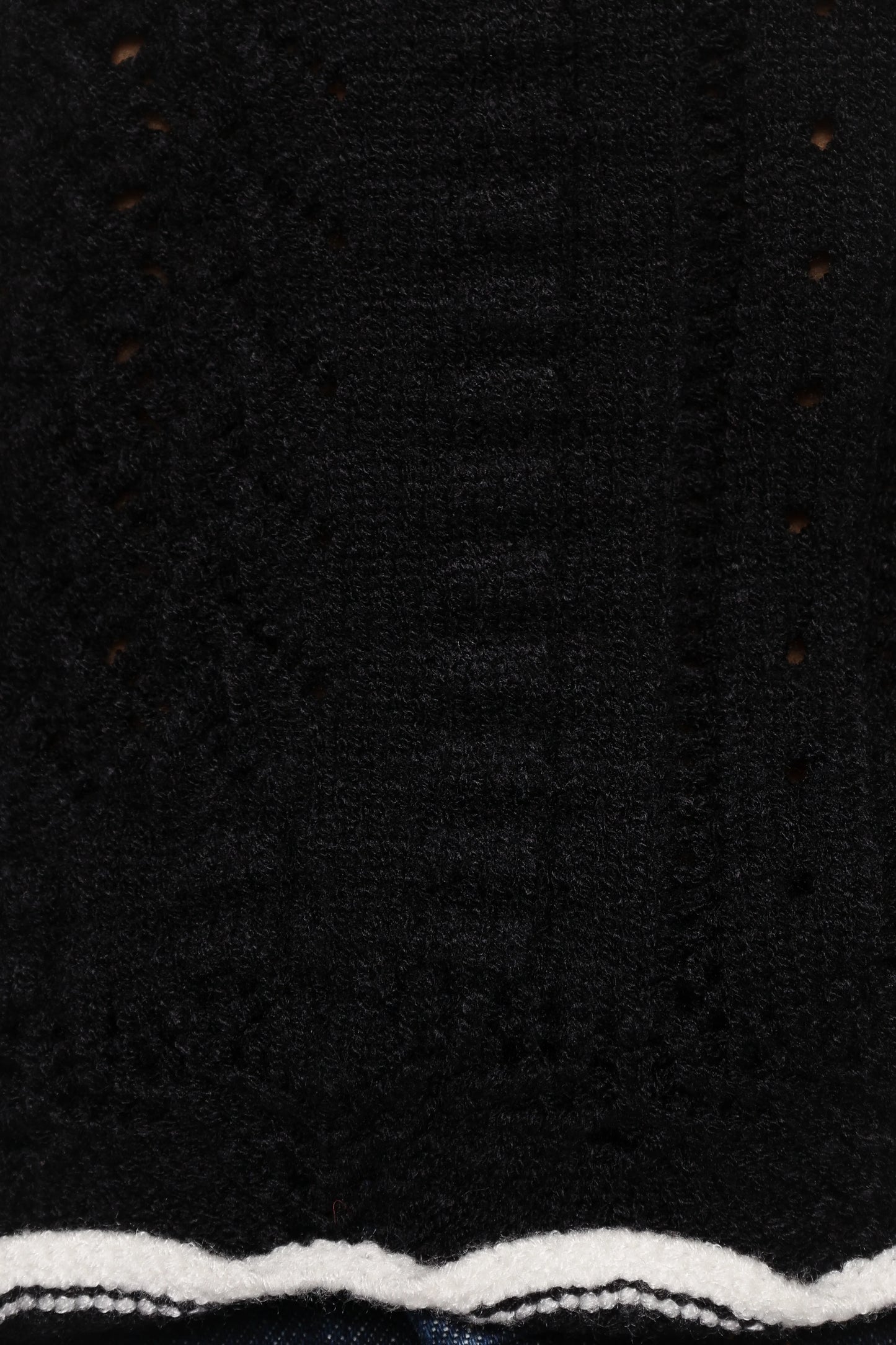Abby Knit Top Black White