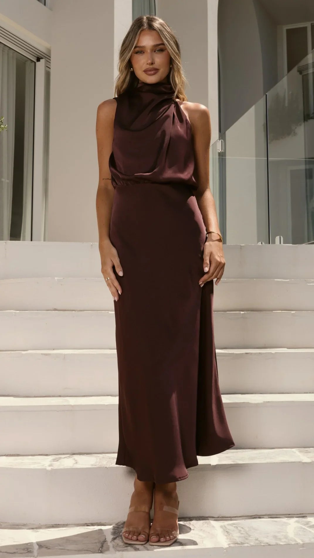 Esther Maxi Dress Chocolate