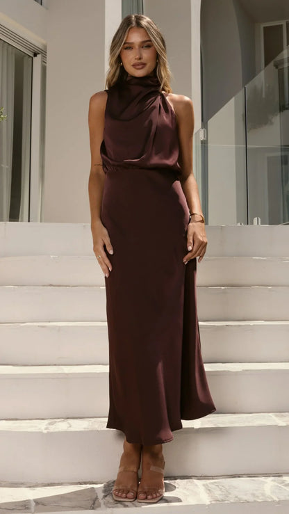 Esther Maxi Dress Chocolate
