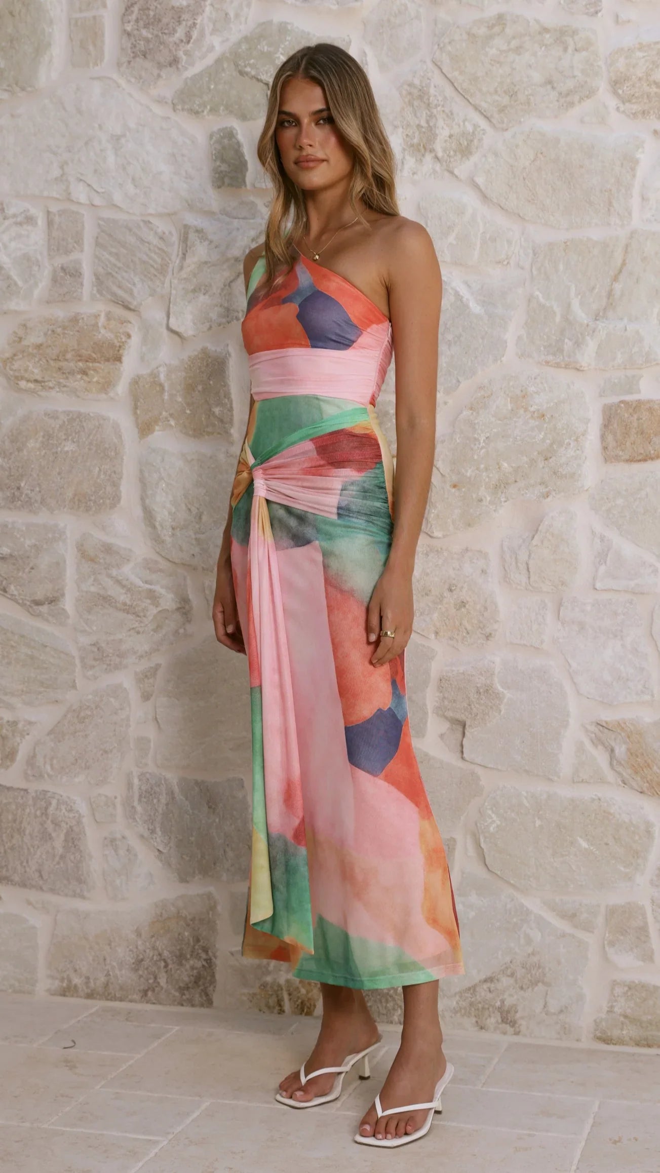 Kourt Maxi Dress Multi Abstract