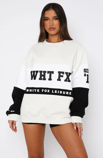 Latest And Greatest Oversized Sweater Grey Marle Black