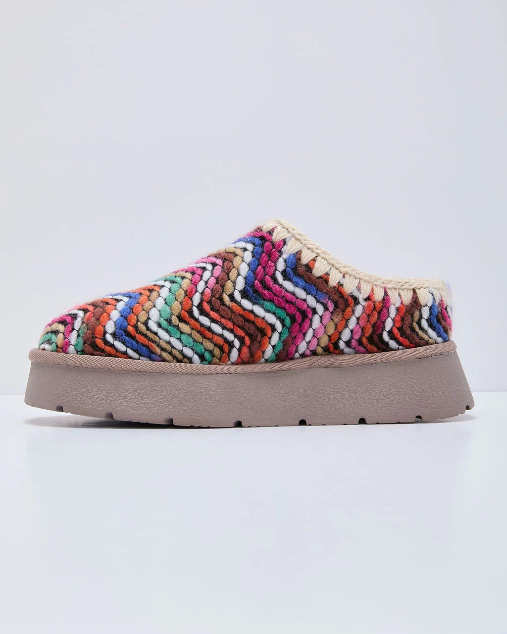 Emberlane Embroidered Platform Mules