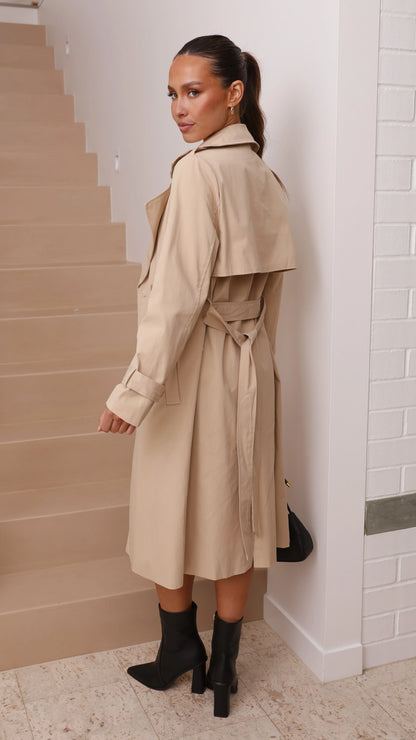 Byron Trench Coat Camel