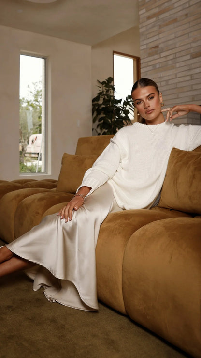 Delvine Knit Jumper Cream