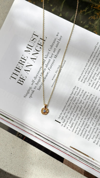 September Birthstone Necklace Sapphire