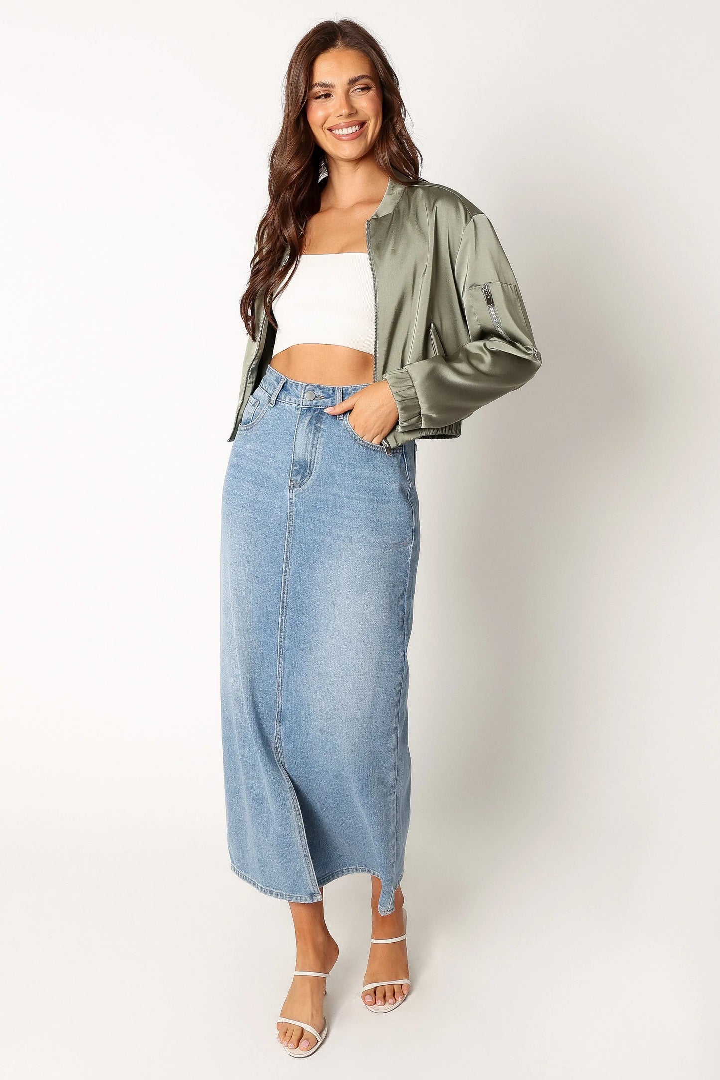 Kyra Bomber Jacket Sage