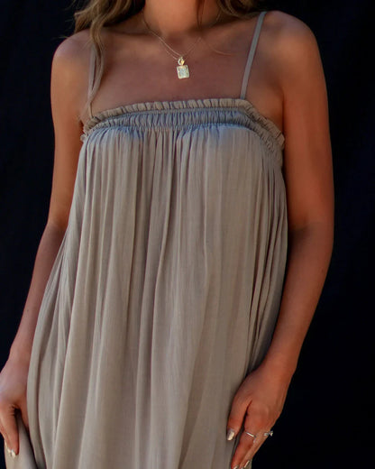 Gracia Everyday Sleeveless Pocketed Midi Dress