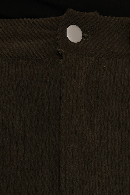Myra Corduroy Midi Skirt Olive