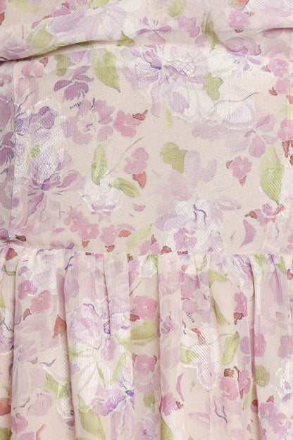 Hayden Maxi Dress Purple Floral