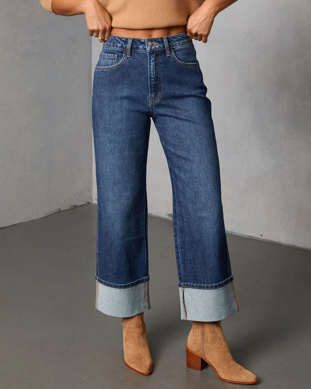 Ashland Stretch High Rise Straight Leg Jeans