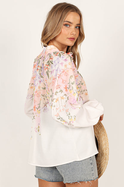 Tiarna Shirt White Floral