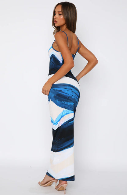 Feeling The Heat Maxi Dress Midnight Petal