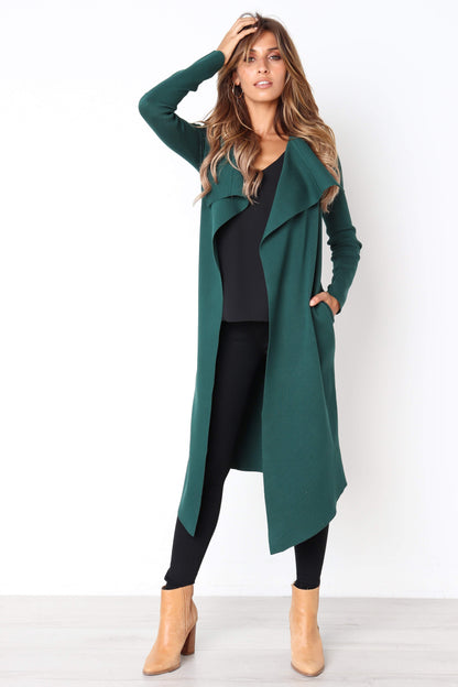 Audrina Cardigan Forest Green