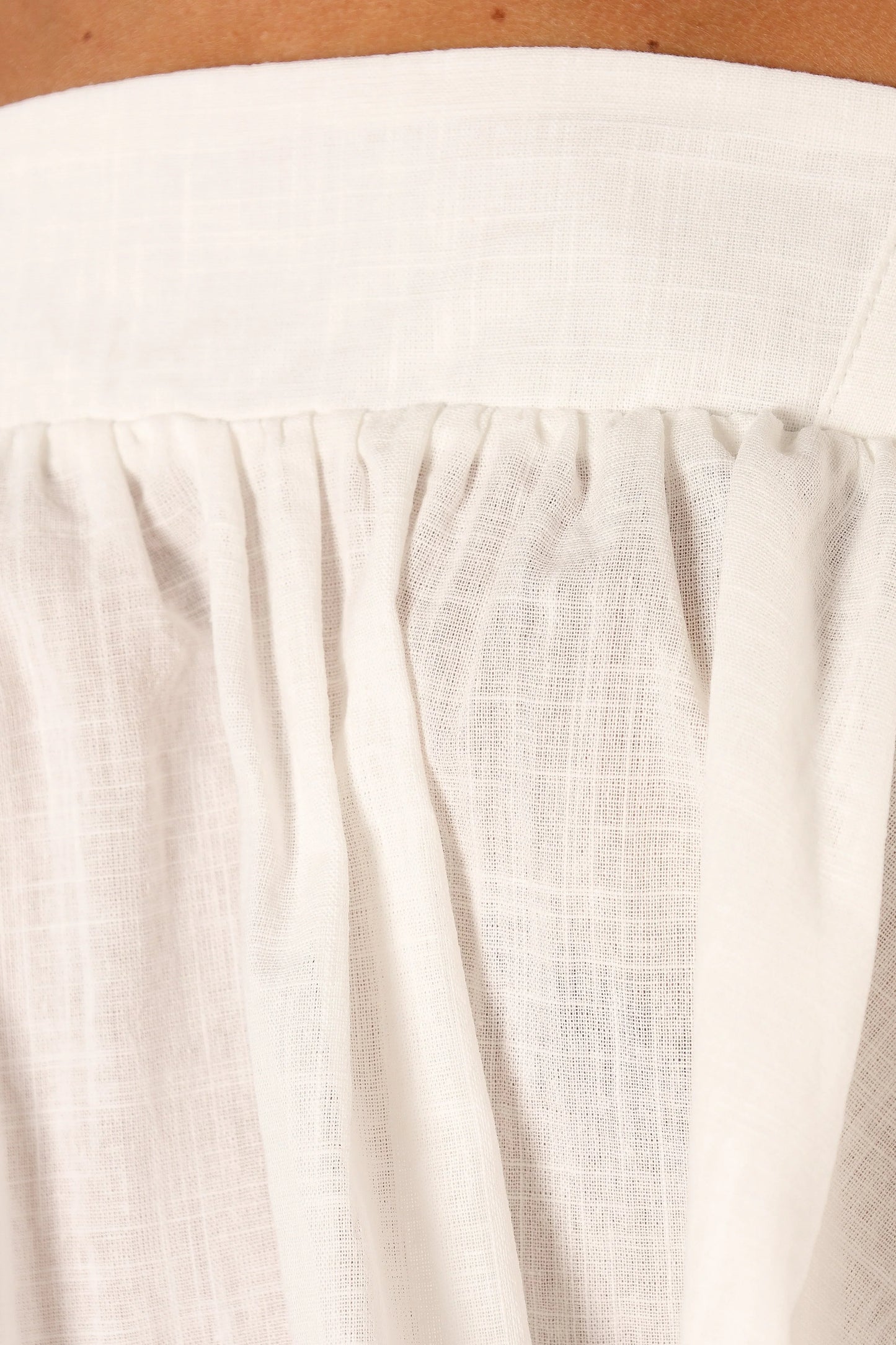 Raye Ruffle Strap Top White