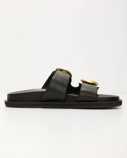 Tayo Raffia Flat Sandals