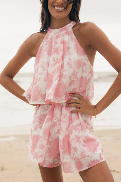 Isabelle Romper Pink Floral