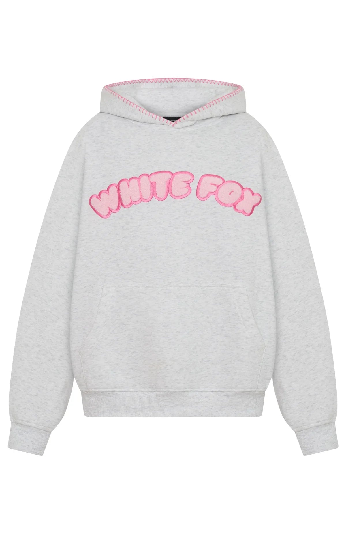 Vol 1 Front Graphic Oversized Hoodie Grey Marle