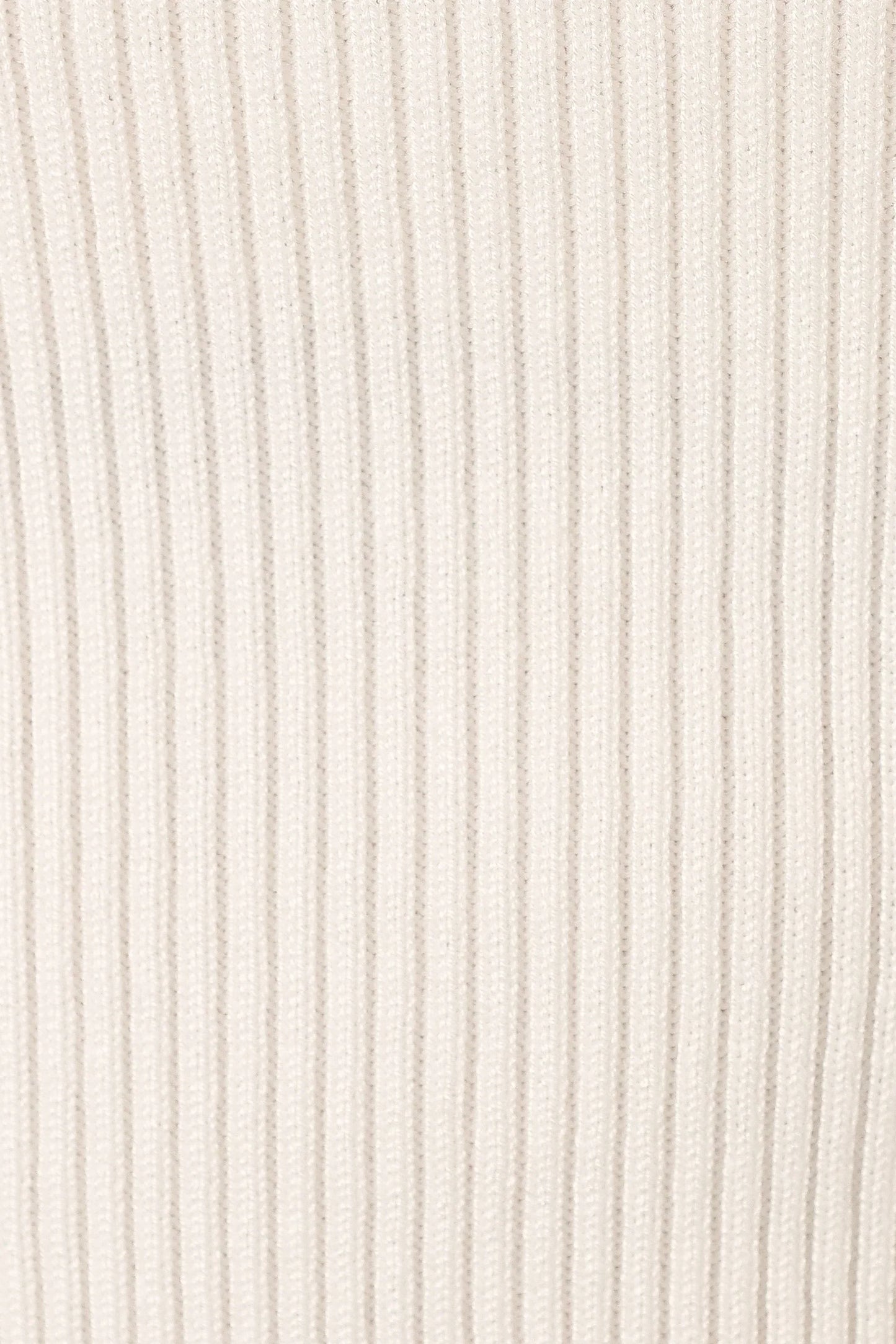 Tammy Ribbed Knit Top White